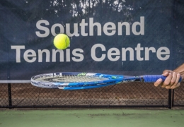Southend Tennis Centre. 17th April 2018. Photograph by Dallas Kilponen